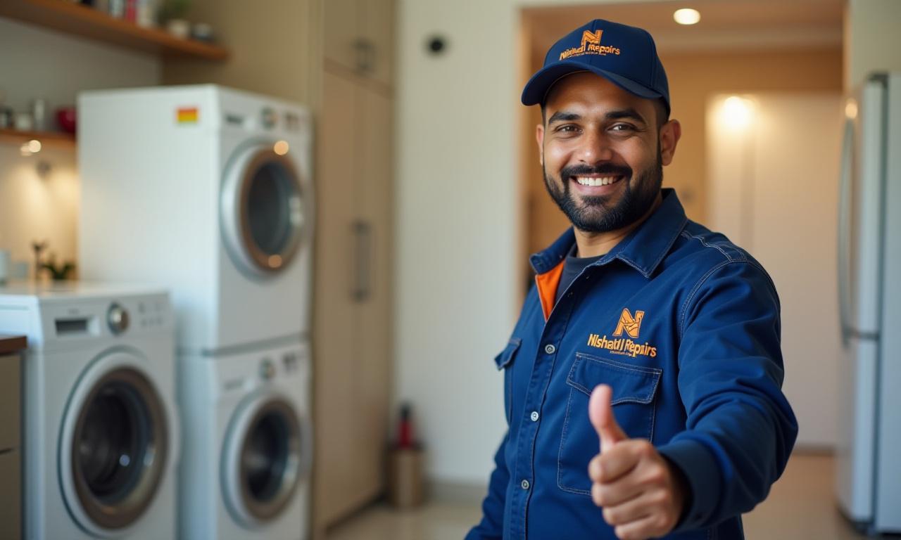 Nishad Repairs technician fixing an appliance, highlighting reliable service in Jaipur